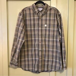 Carhartt Men's Casual Plaid Shirt - Green